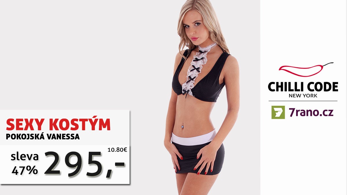 Sexy kostým - Pokojská Vanessa od Chilli Code - New York se slevou 47%!